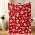 thumbnail image 3 of Christmas Snowflake Throw Blanket - Soft Cozy Warm Fleece for Couch and Bed - Plush Microfiber Flannel Winter Blanket 50 x 60 Inch, 3 of 6