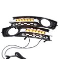 thumbnail image 1 of Cubierta de rejillas de luz antiniebla delantera de coche estilo panal 8E0807682 luces de circulación diurna aptas para Audi reemplazar A4 2001-2005 - plata Macarena Cubierta de rejillas de luz antiniebla, 1 of 6