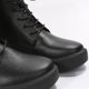thumbnail image 3 of NECHOLOGY Botas Mujer Zapatos Botines para mujer Botas grandes de manga corta de estilo británico para mujer, botas de cuero Retro con cordones y hebilla de cinturón de otoño (Black, 8.5), 3 of 7