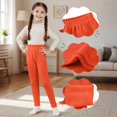 thumbnail image 5 of Resicozy Girls Fleece Leggings Tights Athletic Yoga Pants Warm Winter Clothes for Kids 2-15 Years Pink 140, 5 of 6