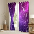 thumbnail image 3 of Castle Fairy Child Children Animal Unicorn Blackout Curtains Set of 2 (52x84 Each),Psychedelic Starry Sky Window Curtains,Gradient Universe Galaxy Curtains and Drapes,Breathable Home Decor, 3 of 6