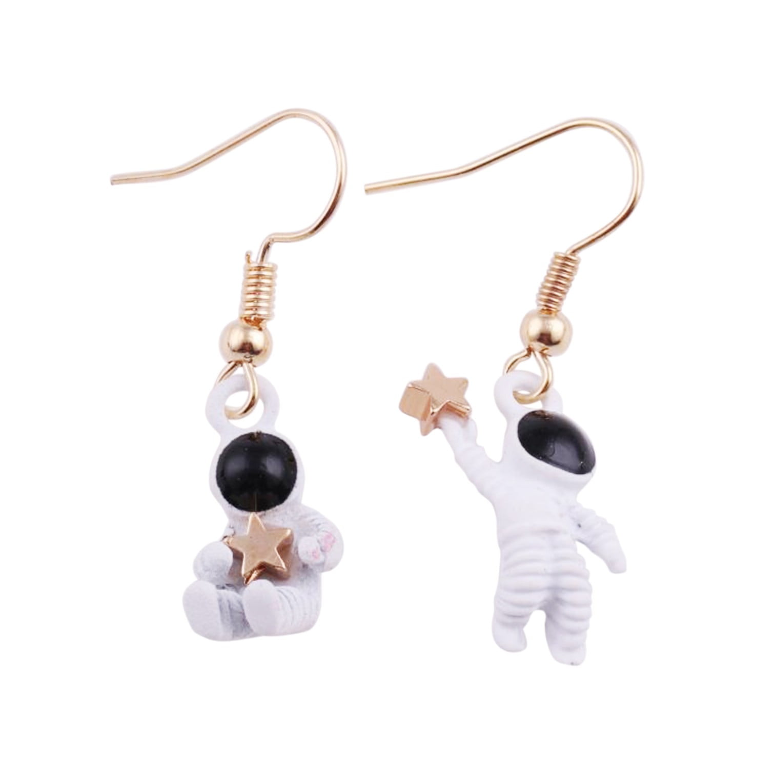 Heiheiup Space Astronaut Earrings Asymmetric Left And Right