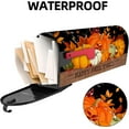 thumbnail image 3 of Fall Pumpkin Mailbox Cover 21x18 Inch, Happy Fall Y''all Post Letter Box Covers, Autumn Harvest Thanksgiving Magnetic Waterproof Mail Wraps for Outdoor Yard Garden Standard Mailbox Decor, 3 of 6