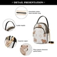 thumbnail image 4 of FORMRS Crossbody Bag for Women Quilted Travel Shoulder Cell Phone Purse with Chain Strap Handbag, Gray Bears, 4 of 7