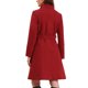 thumbnail image 3 of Abrigo Peacoat Chic para Mujeres Invierno con Cuello Alto, Botones y Cinturón, Color Rojo, 3 of 6