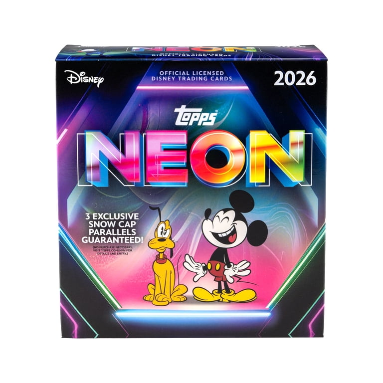 nenesusumida　Disney topps 1box 26 Topps Disney Neon Mega Box - Walmart.com