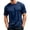Dark Blue-A#6055NN, variant on Quick Dry Men Workout Shirts Crew Neck Mens Short Sleeve Shirt Moisture Wicking Men's T-Shirts Khaki XXL