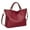 Wine Red, variant on Women's Soft Leather Tote Bag, Top Satchel Purses and Handbags