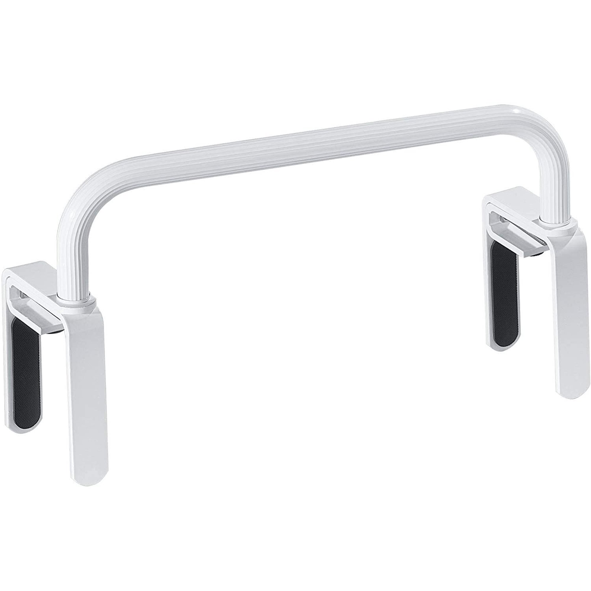 Moen Tub Safety Bar Low Profile Clamp-On - Portable Bathtub Grab Bar - White, Pack Of 1