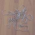 thumbnail image 2 of 20 ganchos metálicos tipo S para cocina y dormitorio, de acero al carbono niquelado, para colgar ropa en forma de S., 2 of 7
