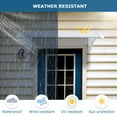 thumbnail image 3 of 2 40"x32" Door Window Awning Exterior, Polycarbonate Cover Entry Door Outdoor Patio Awning Canopy, Front Door Overhang Awning for Sun Shutter, UV, Rain and Snow Protection, Hollow Sheet (Clear Board), 3 of 10