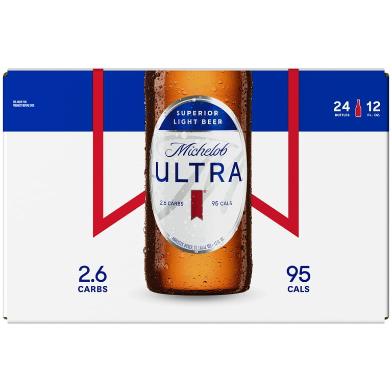 Michelob Ultra Superior Light Lager Beer, 24 cans / 12 fl oz