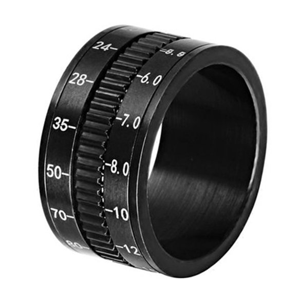 Men's Ring Number Gear Design Rotatable Finger Ring Knuckle Ring Jewelry Ring