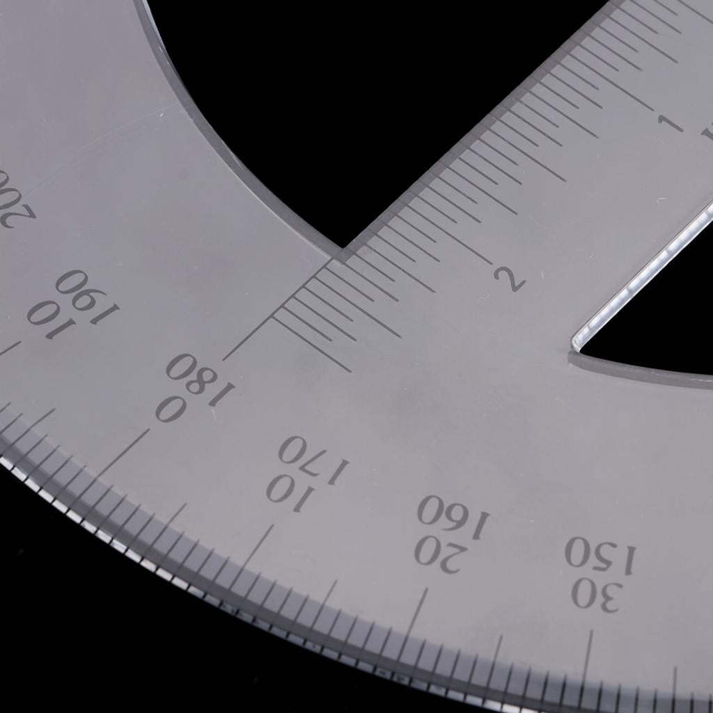 GUOOL 2-3 of Degree Protractor Angle Measurement Drawing Ruler School Stationery 3 Pcs