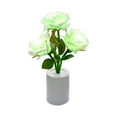thumbnail image 2 of Xecvkr Simulated Bouquet LED Night Light DIY Small Table Lamp Battery Powered Decorative Bedside Sense Lamp Gift Packing for Bedroom 1 Pack White, 2 of 3