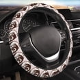 thumbnail image 5 of Honeii Vintage Husky Dog Print Stretch Elastic Steering Wheel Cover - Universal 15", Fits Sedans, SUVs, Vans, & Trucks Effortlessly, 5 of 6