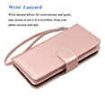 thumbnail image 6 of Tiflook Wallet Case for iPhone 16E 5G 6.1", PU Leather ID Cash Credit Card Slots Holder Carrying Pouch Folio Flip Cover [Detachable Magnetic Hard Cases] Lanyard - Rose, 6 of 6