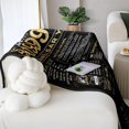 thumbnail image 4 of 50th Anniversary Blanket Gifts Gift for 50th Wedding Anniversary Golden 50 Years of Marriage Gifts for Mom Dad Grandma Grandpa 50th for Wife Husband Throw Blankets 60Lx50W Inch Gold, 4 of 5