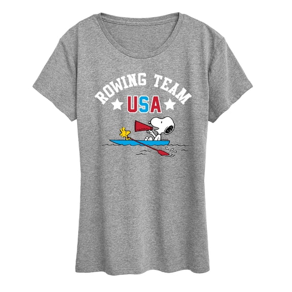 Peanuts - USA Rowing Team - Women's Short Sleeve Graphic T-Shirt