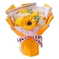 thumbnail image 2 of Jabón de perfumado con ramo de rosas artificiales para su cumpleaños, día de San Valentín, día de , de decoración de bodas para Amarillo Soledad Ramo de flores de jabón, 2 of 9
