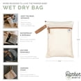 thumbnail image 2 of Parker Baby Cloth Diaper Wet Dry Bag - Waterproof Reusable Bag with Mesh Organizer and Zippered Pocket | Stylish, Machine-Washable, Convenient Handle for Diapers, Wet Clothes, Swimsuits - Cream, 2 of 5