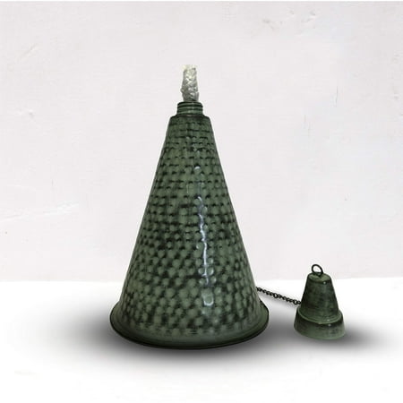 Legends International Small Hawaiian Cone Tabletop Torch Hammered Patina - 1 Pack