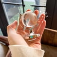 thumbnail image 4 of Esfera de cristal mágica, súper mini globo terráqueo redondo con mapa del mundo, bola de cristal decorativa, adorno de escritorio, decoración del hogar, oficina, regalo, paquete de 2 oso de fresa Electrónica, 4 of 5