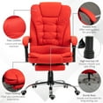 thumbnail image 6 of HomCom Executive Chair with Reclining & Swivel, 264 lb. Capacity, Red, 6 of 9