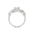 thumbnail image 3 of 1.76 CTW DEW Round Near-Colorless Moissanite Halo Engagement Ring in White Gold, 3 of 7