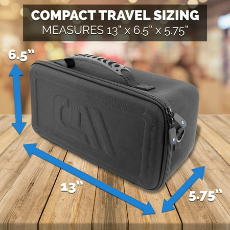 CASEMATIX - Travel Case for Starlink Gen 3 High Performance Wi-Fi Wireless Router and Compact V3 Satellite Dish Accessories - Black