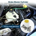 thumbnail image 2 of Unique Bargains Brake Master Cylinder for Nissan Sentra 1995-2000 Durable No.4601050Y02 Engine Compartment Hydraulic Master Cylinder Silver Tone,White 1 Pcs, 2 of 7