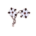 thumbnail image 2 of Plum Blossom Safety Broche Esmalte Rhinestones Brillante Exquisito Moda Moda Hacimiento Día de San Valentín Broches para mujer Joyería Regalo AweSitey AP004717-00, 2 of 7