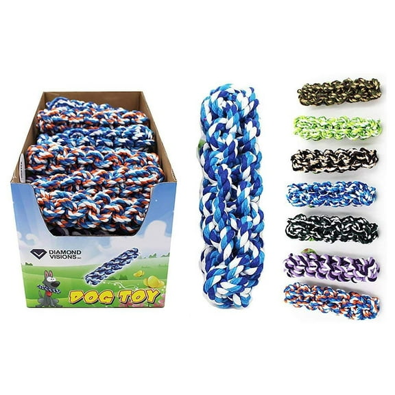 Diamond Visions 01-1492 Dog Rope Stick Toy MultiPack in Assorted Colors 2 Rope Sticks