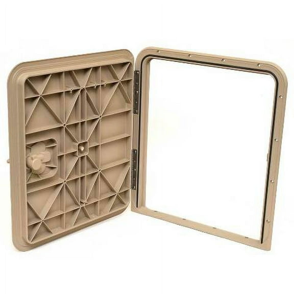 Innovative Boat Pontoon Hatch Door 550-7013 | 18 x 16 Inch Java