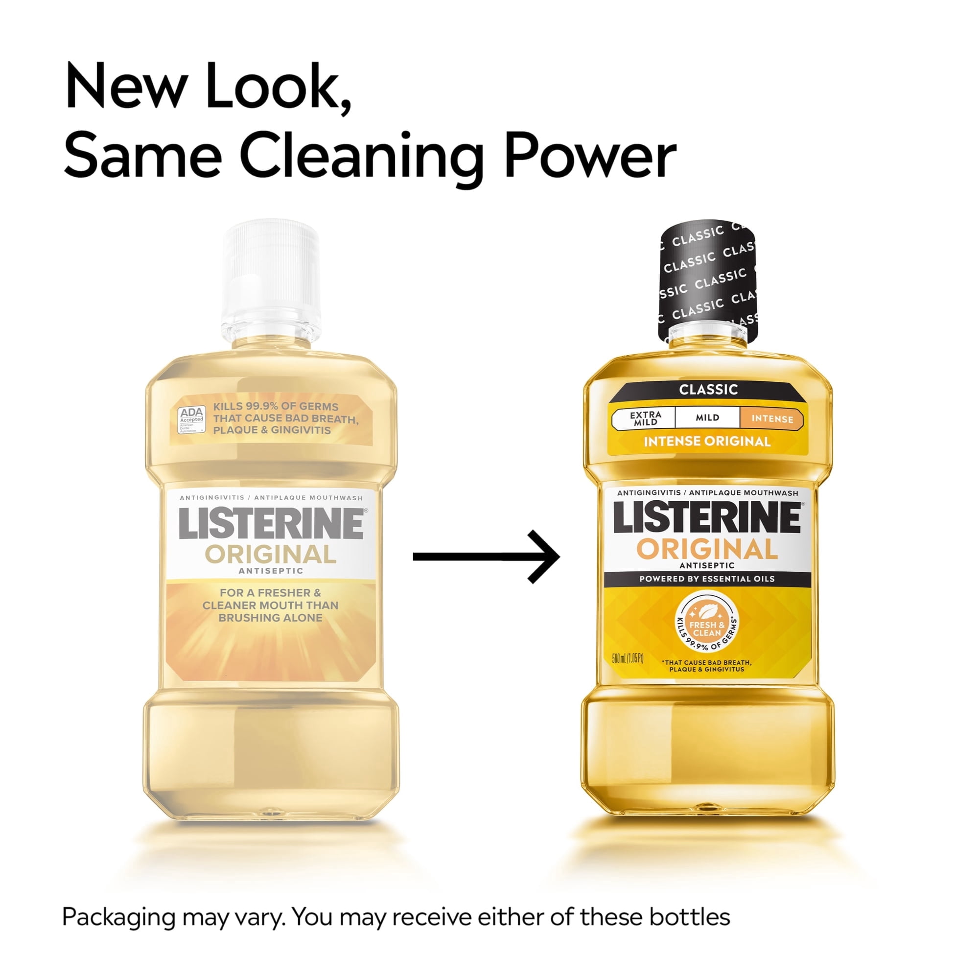 Listerine Original Antiseptic Mouthwash for Bad Breath, 1.5 L