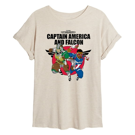 Marvel Captain America: Brave New World - Falcon Team Up - Women's Oversized Tee