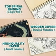 thumbnail image 2 of Netecom Paranormal Horror Monsters Coloring Book Spiral Bound for Adults, A5 Wooden Cover, 30 Macabre Mysterious Creatures Coloring Pages in Dark Nightmares for Stress Relief and Relaxation, 2 of 6