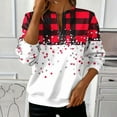 thumbnail image 2 of Christmas Sweatshirts for Women Quarter Zip Crewneck Long Sleeves Holiday Graphic Shirts Multicolor M, 2 of 5