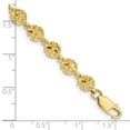thumbnail image 3 of 14k Yellow Gold Bracelet with station 6 mm 7.25 in Polished and Textured Sand Dollar, 3 of 3