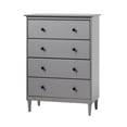 thumbnail image 5 of Commode Moderne à 4 Tiroirs en Bois Massif - Gris, 5 of 5