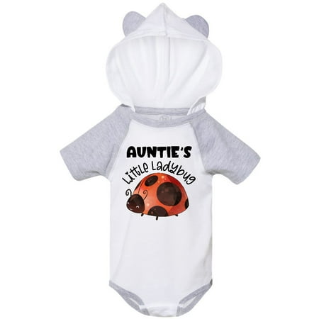 

Inktastic Auntie s Little Ladybug Gift Baby Boy or Baby Girl Bodysuit