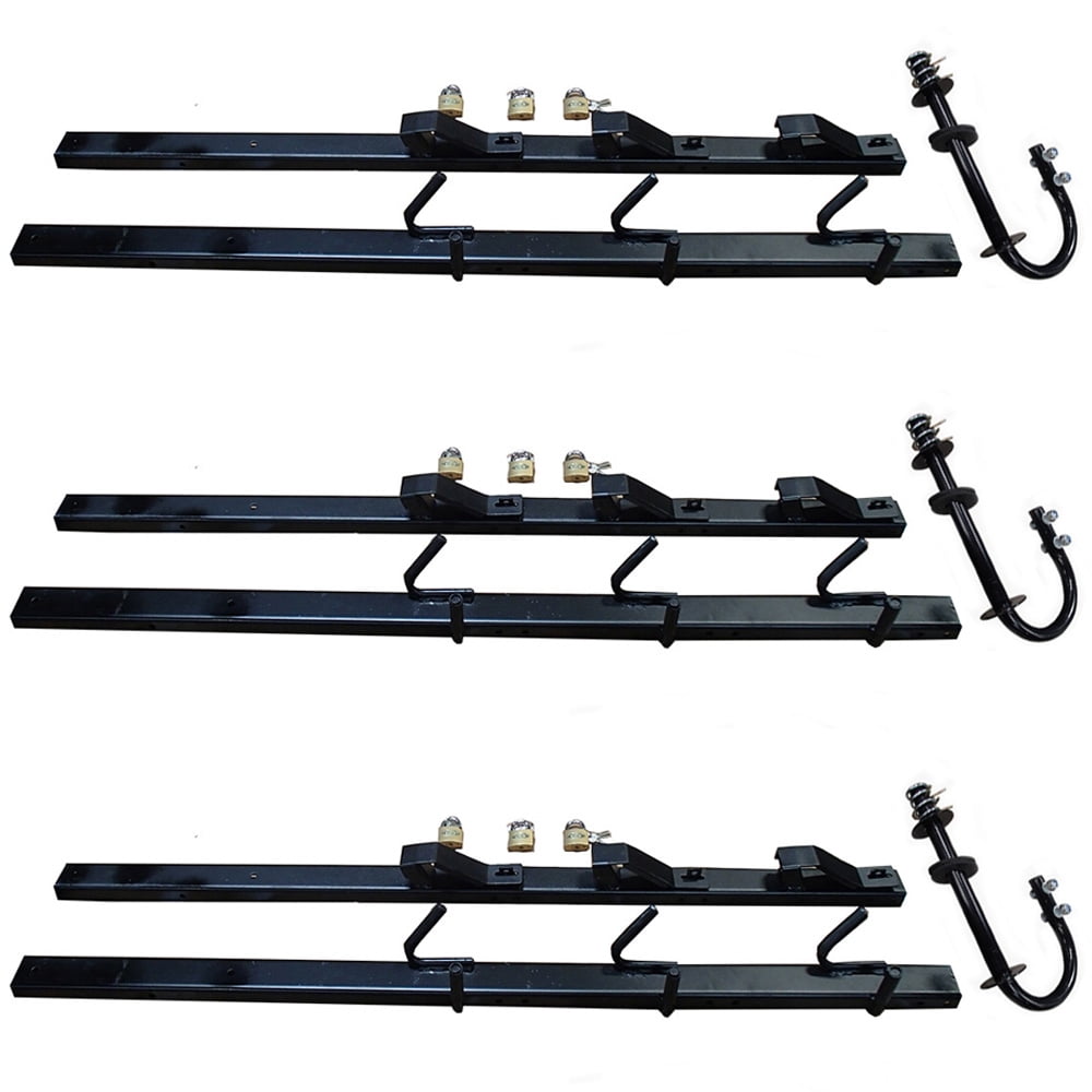 3 Place Lockable Holder Rack Trailer Weedeater Hedge Edge Brush Cutter