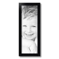 thumbnail image 2 of ArtToFrames 7" x 20" Satin Black Picture Frame, 7x20 inch Black Wood Poster Frame (WOM-1451), 2 of 8