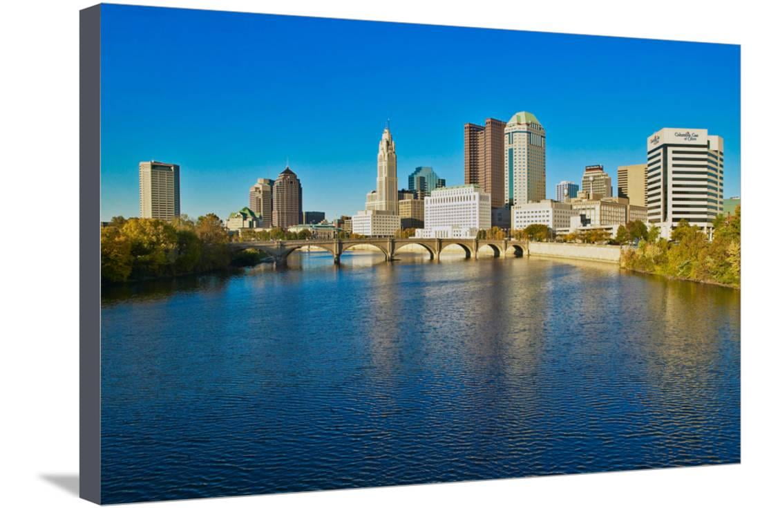Home Decor Posters Prints Canvas Art Print Columbus Ohio Skyline