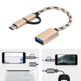 thumbnail image 4 of adaptadores de cableado de transferencia OTG tipo C 2 en 1, conector de transferencia electrónica USB 3.0 (dorado), 4 of 7