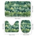 thumbnail image 3 of Nature Forest Shower Curtain Bathroom Sets Toilet Lid Rug, Bath Mat And Contour Mat, Shower Curtain 4Pcs, 3 of 6