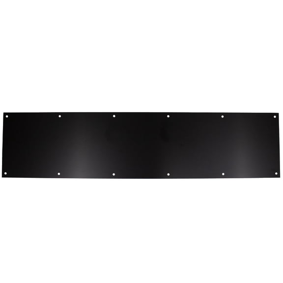 Stone Harbor Hardware Kick Plate with Screws, 8" x 34", Matte Black