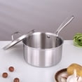 thumbnail image 1 of DPTALR Stainless Steel Handled Pot Milk Pot Soup Pot Induction Cooker Open Flame Universal Stainless Steel Milk Pan, 1 of 6