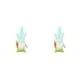 thumbnail image 3 of Wosthever Decoraciones de Pascua Decoración del festival Muñecos de conejito de peluche Decoración de fiesta de primavera Diseño de escena Verde 2piezas, 3 of 6