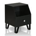 thumbnail image 3 of Furniture of America Clement 1-Drawer End Table, Black, 3 of 5